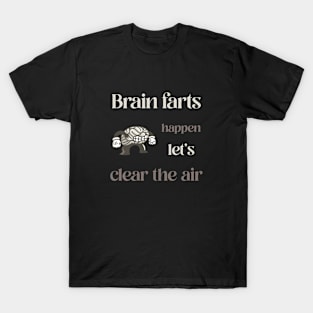 Brain Farts Happen Let's Clear the Air Men's Mental Health T-Shirt